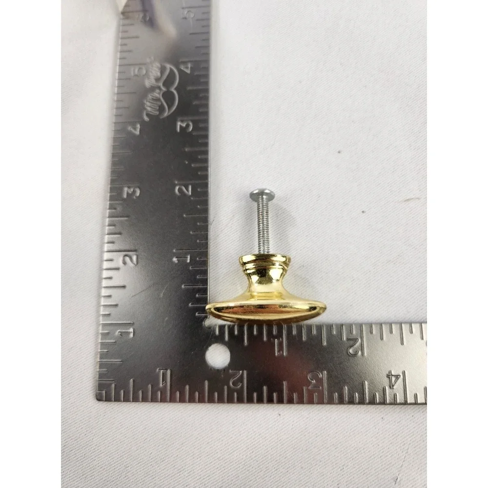 10 Hardware Solid ? Brass Gold Finish Drawer Pulls Cabinet Knobs Oblong Oval